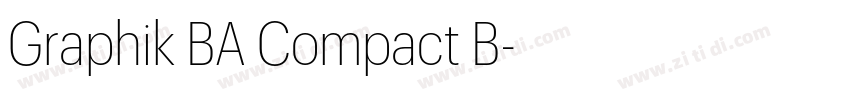 Graphik BA Compact B字体转换